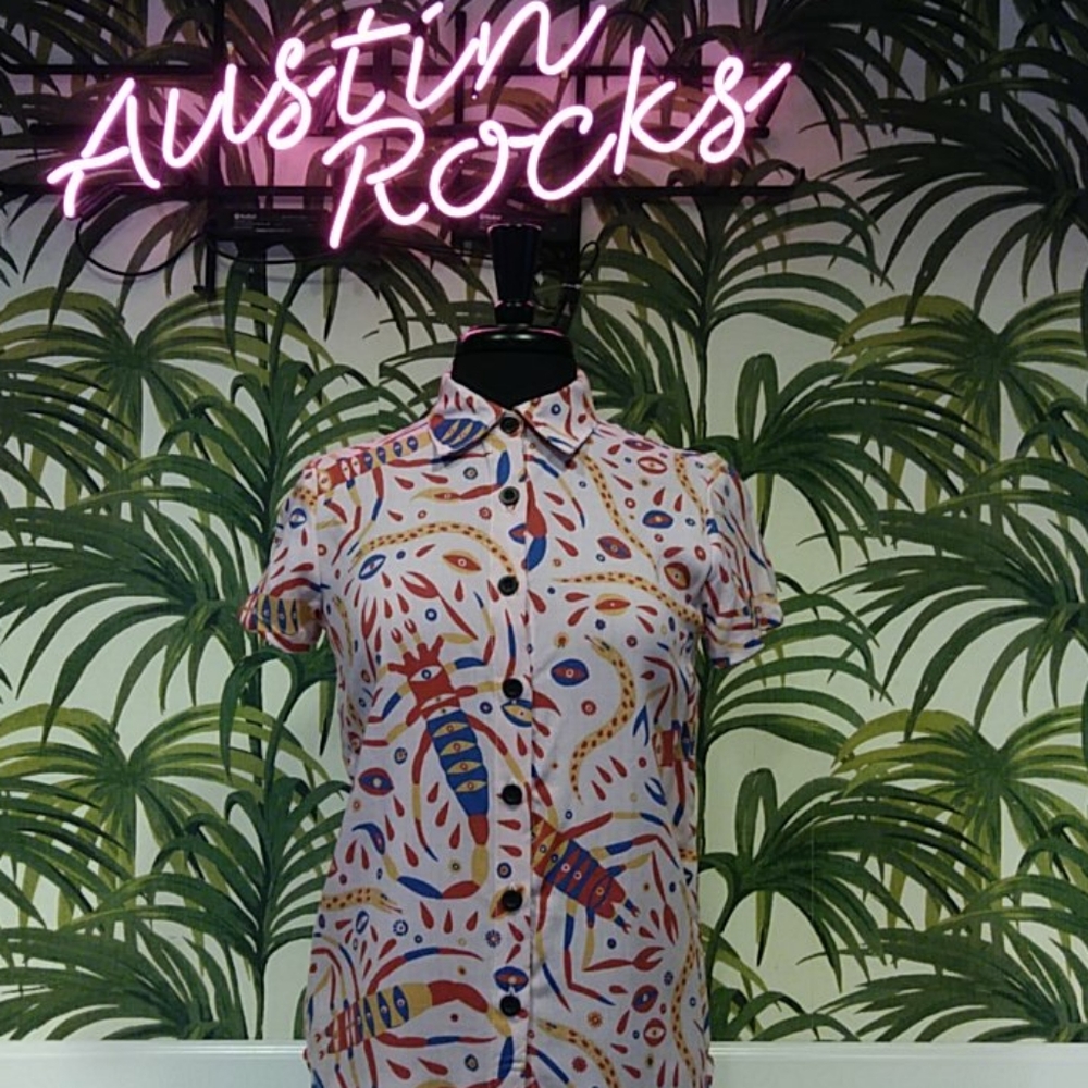 Nooworks Pink Scorpion S/S Button Down